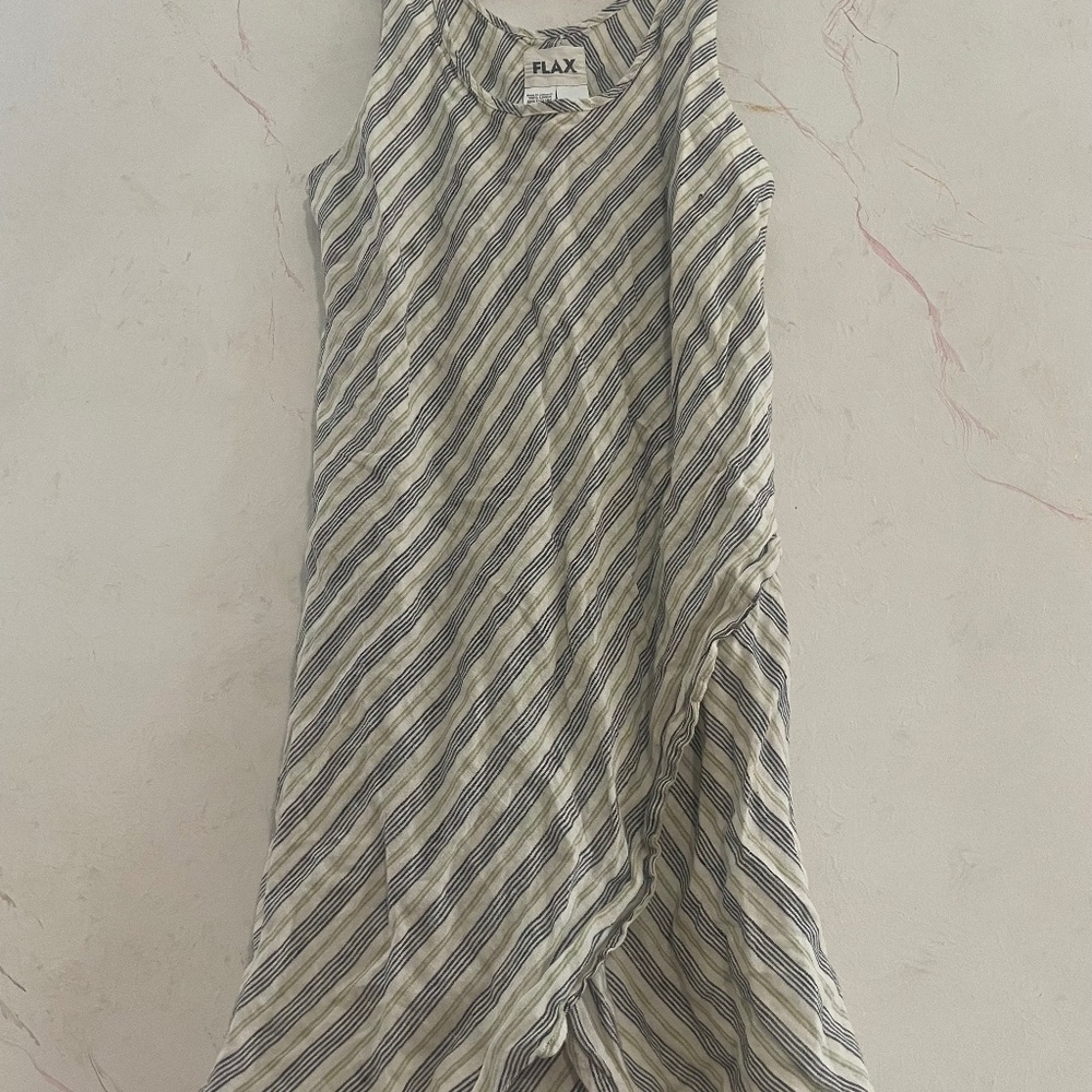 FLAX M striped dress